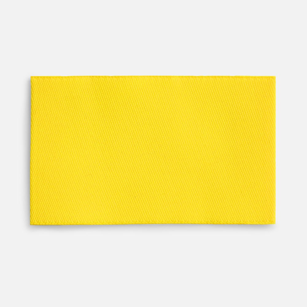 Лейбл тканевый Epsilon, M, желтый с логотипом