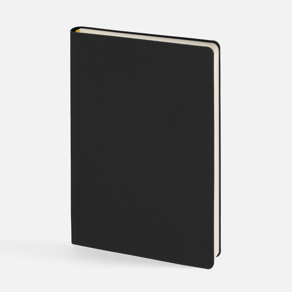 Ежедневник Flex Shall New, недатированный, черный с логотипом