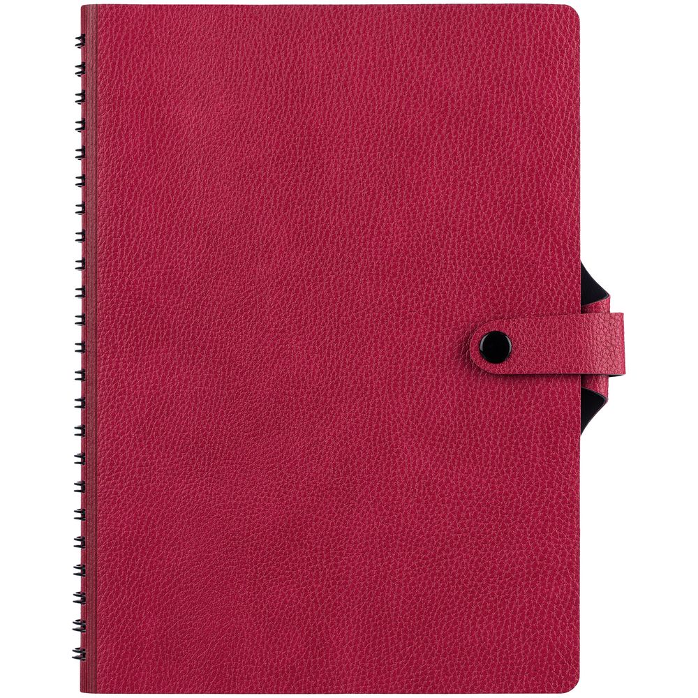 Ежедневник Strep Front на заказ, недатированный, малиновый с логотипом