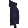 Куртка женская Hooded Softshell темно-синяя с логотипом