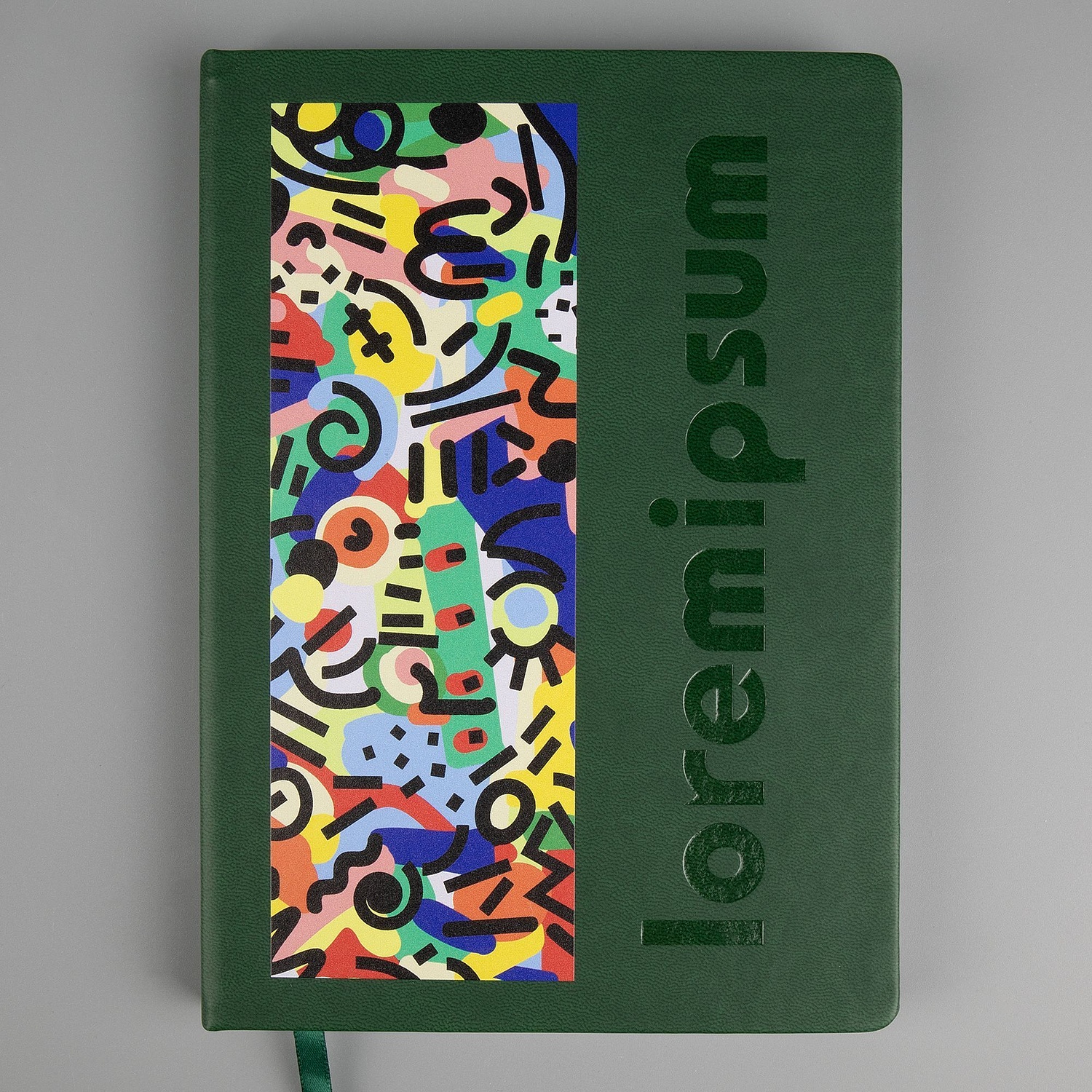 Ежедневник Cortado, недатированный, зеленый с логотипом