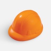 Антистресс «Каска», оранжевый с логотипом