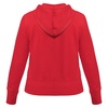 Толстовка женская Hooded Full Zip красная с логотипом