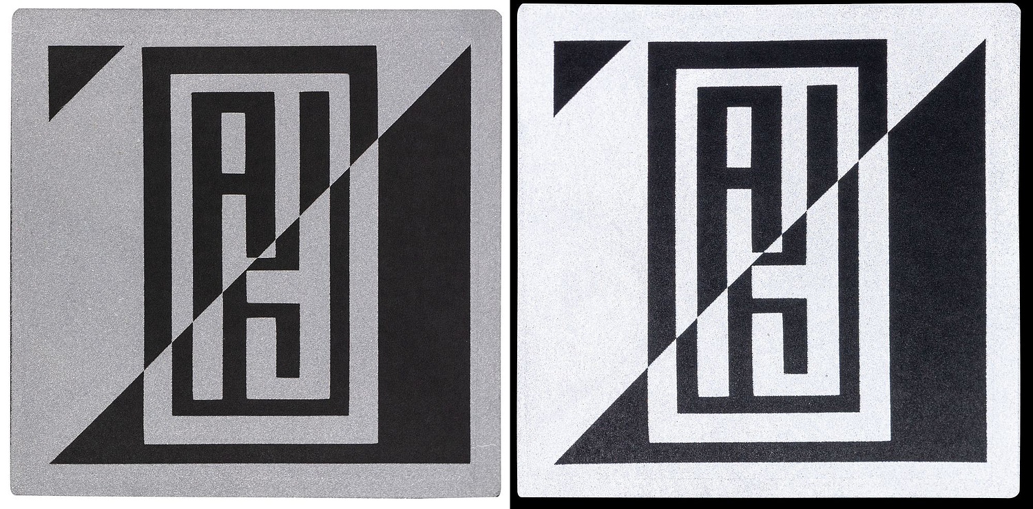 Лейбл светоотражающий Tao, L, серый с логотипом