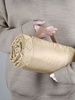 Плед для пикника Comfy, бежевый с логотипом