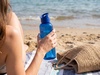 Бутылка для воды Plaske, синяя с логотипом