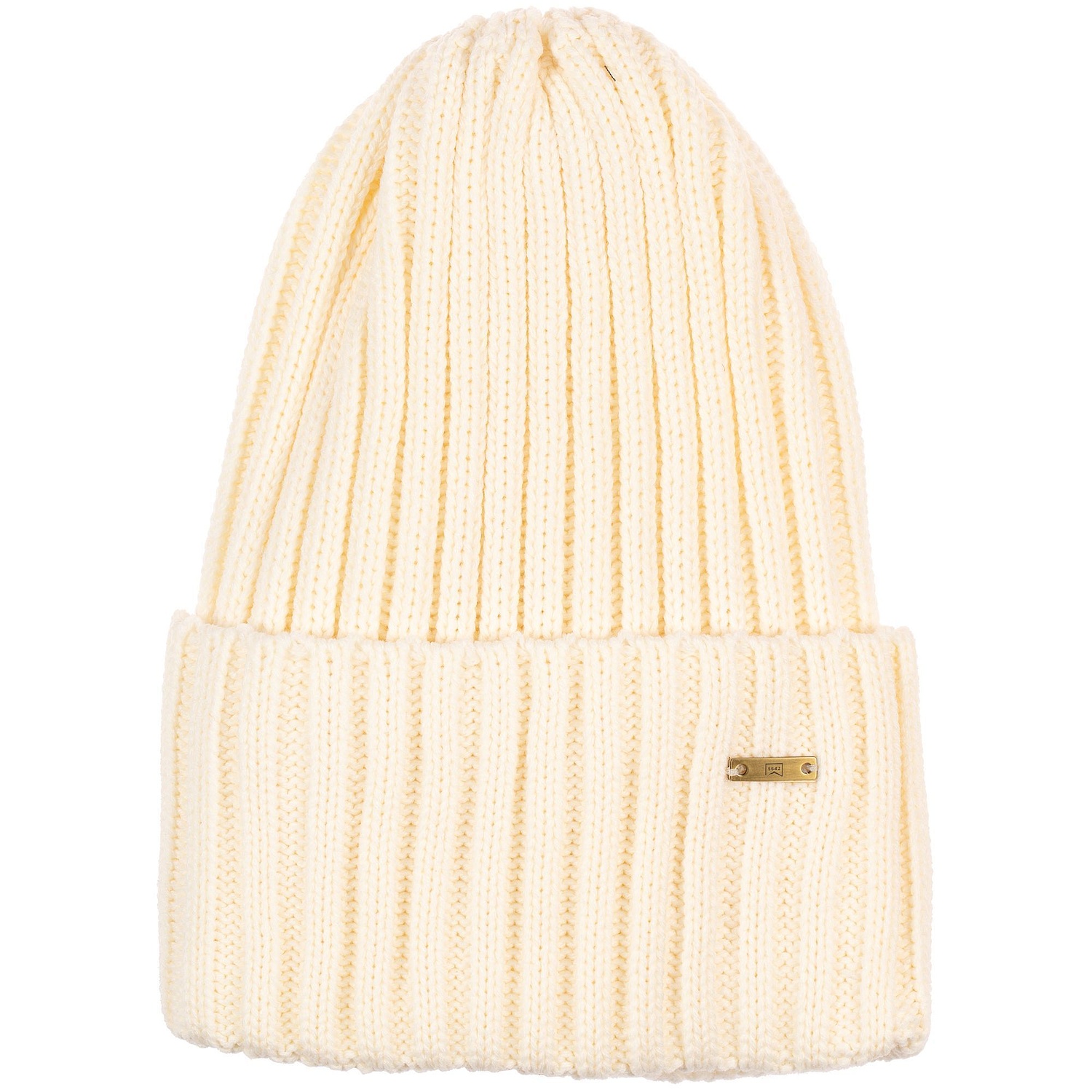 Шапка Norfold, молочно-белая с логотипом