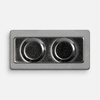 Значок Magnet Matto, серебристый с логотипом