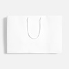 Пакет бумажный с ламинацией Lami Tote M, белый с логотипом