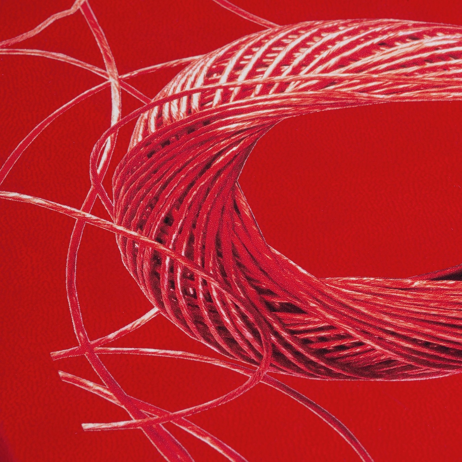 Ежедневник Flat, недатированный, красный с логотипом