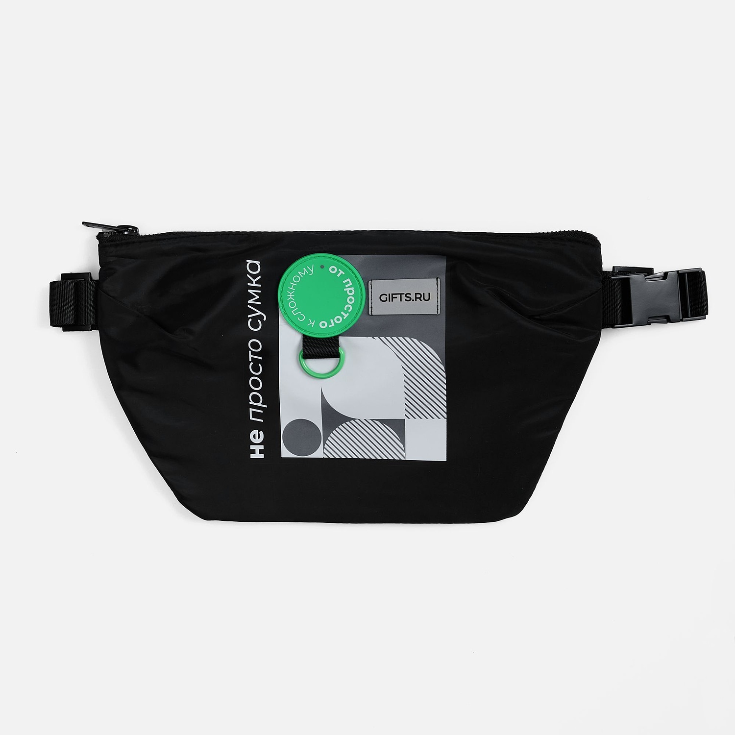 Полукольцо Semiring, М, зеленый неон с логотипом