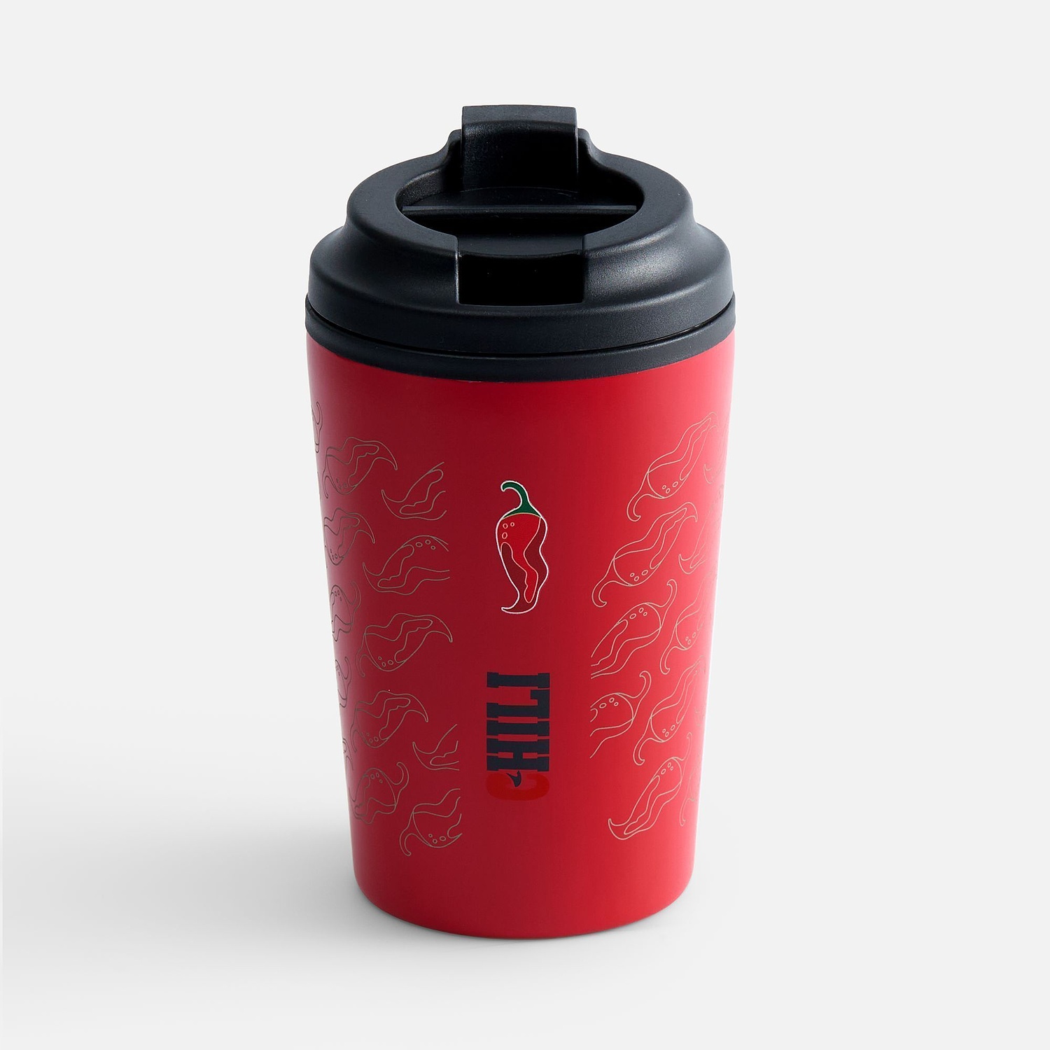 Термостакан Kuppi, красный с логотипом