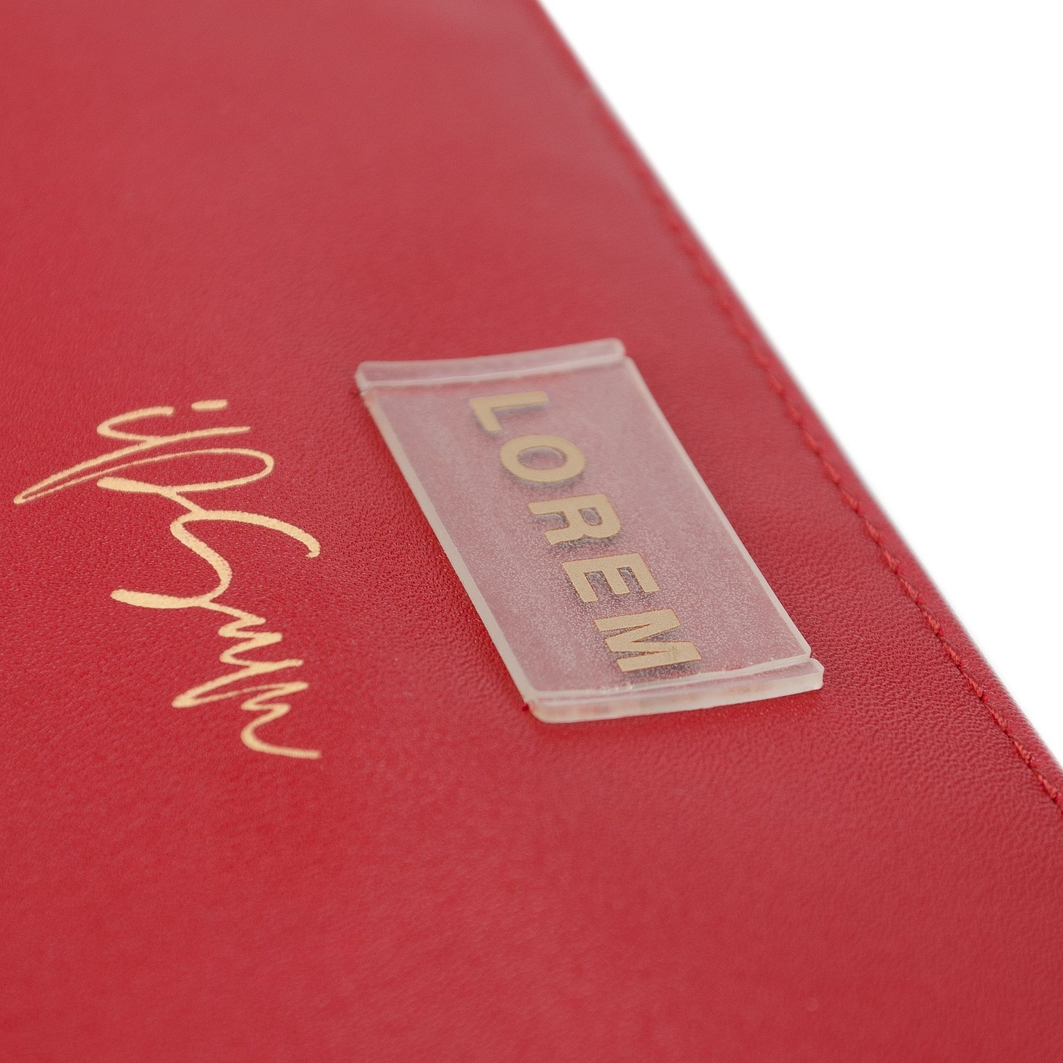 Лейбл из ПВХ Dzeta, XS, прозрачный с логотипом