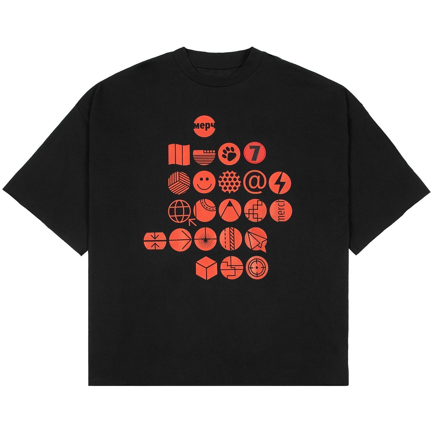 Футболка унисекс оверсайз T1, черная с логотипом