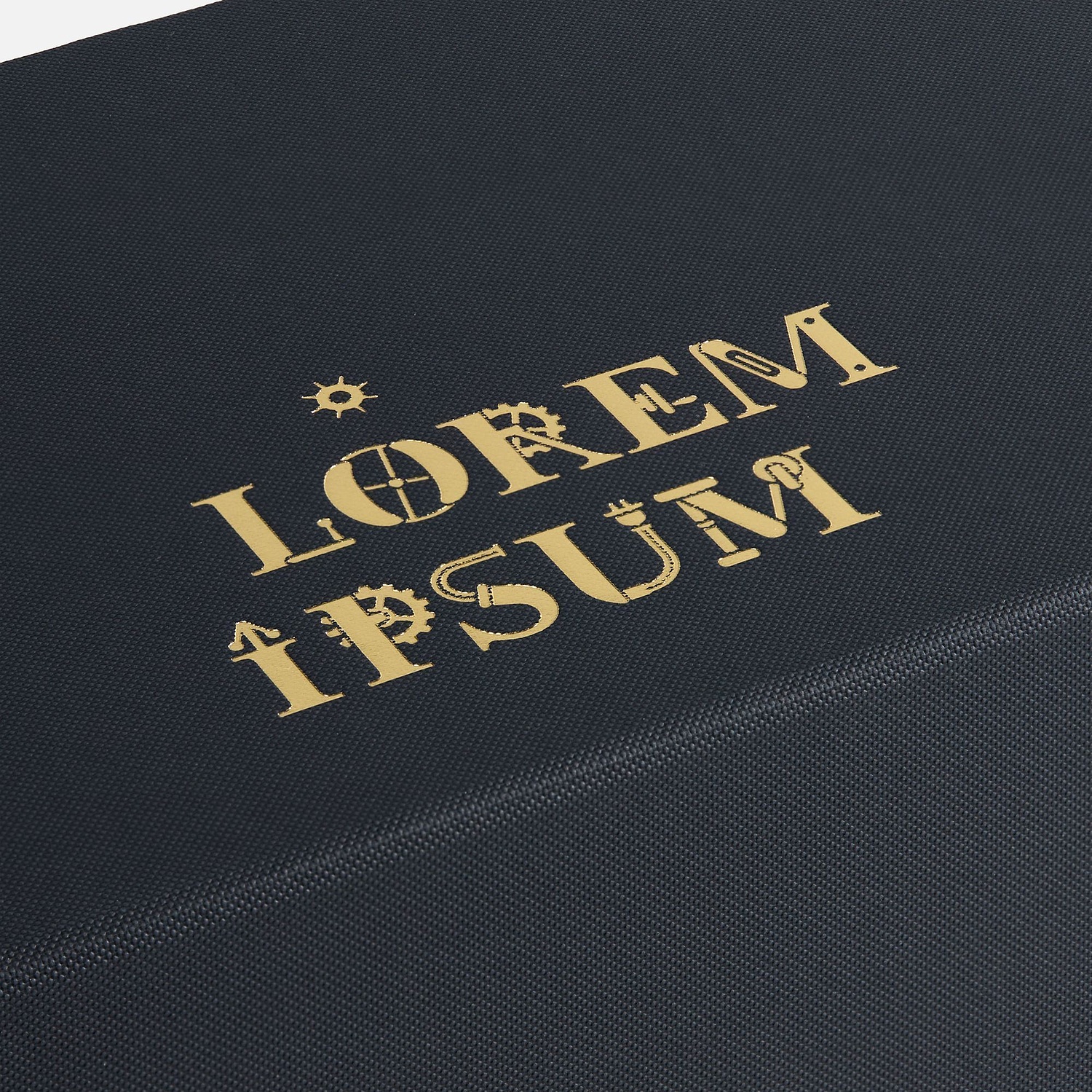 Коробка складная Portada, L, черная с логотипом