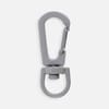 Застежка-карабин Snap Hook, S, серая с логотипом