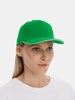 Бейсболка Classic 2.0, ярко-зеленая с белым кантом с логотипом