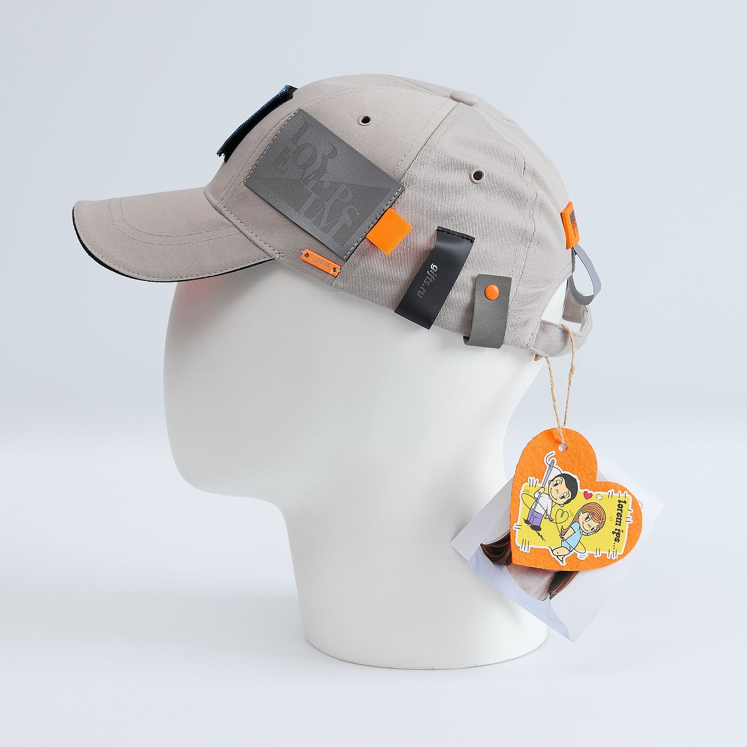 Бейсболка Canopy, красная с белым кантом