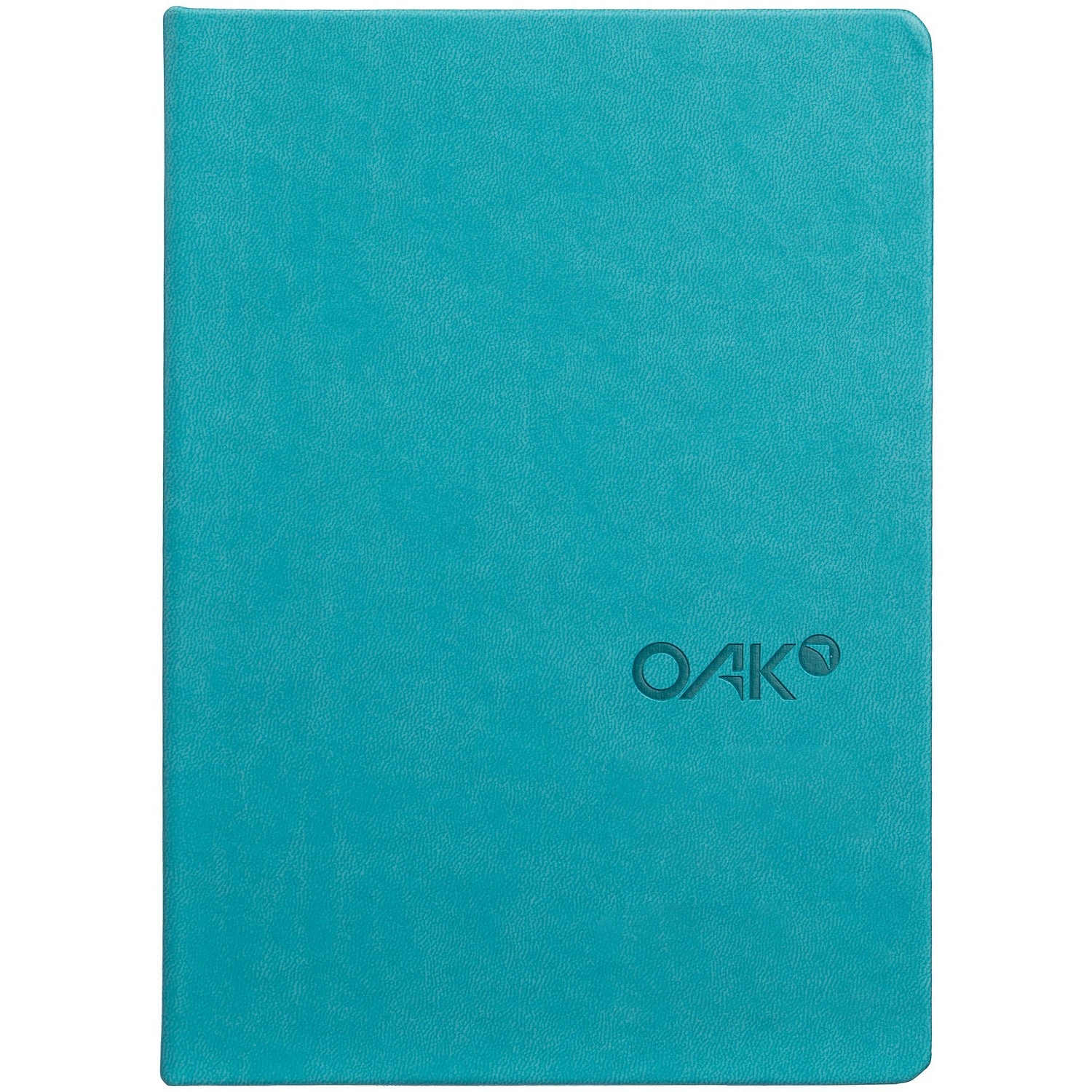 Ежедневник New Latte, недатированный, бирюзовый с логотипом