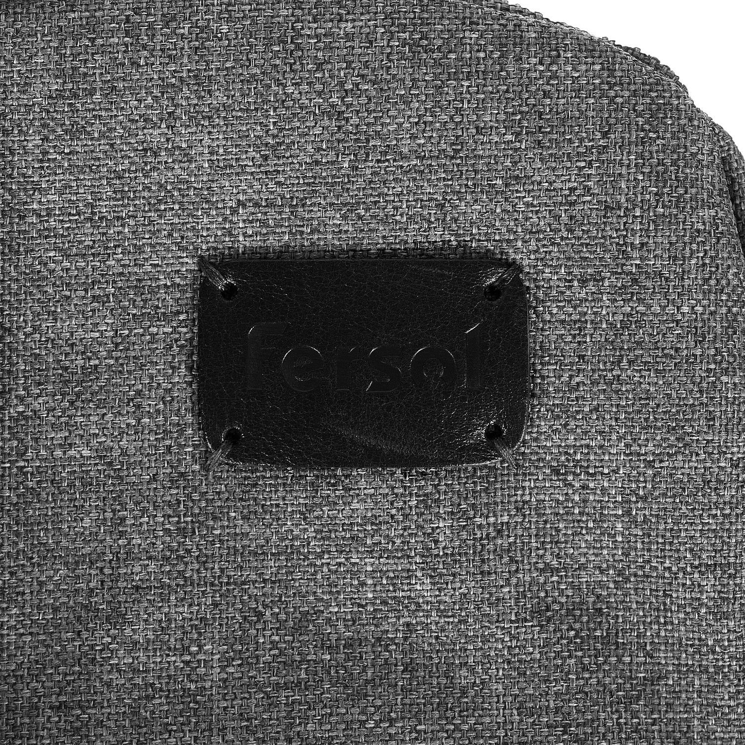 Лейбл кожаный Beta, S, черный с логотипом