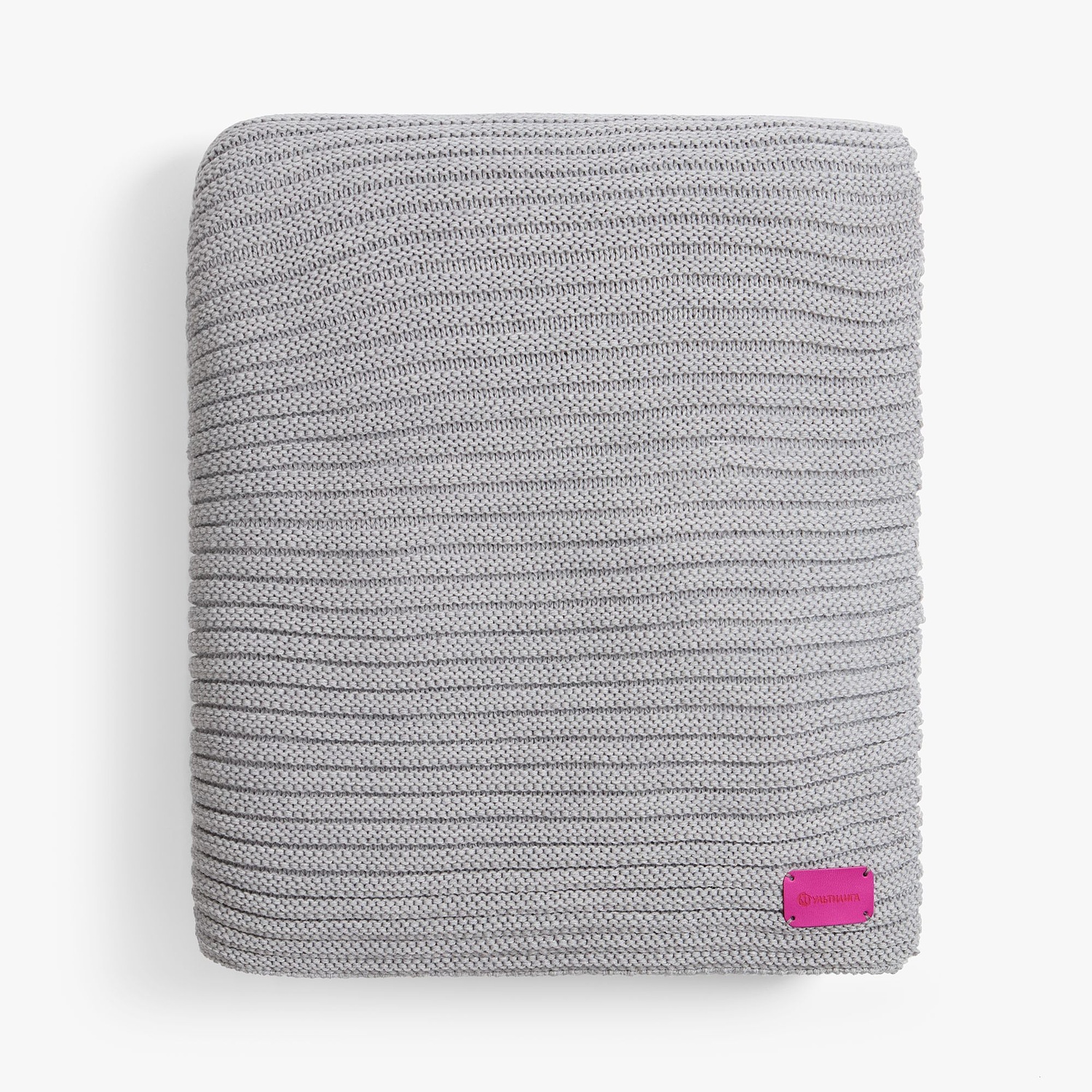 Плед Quill, светло-серый с логотипом