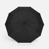 Зонт складной Cloudburst в подарочной упаковке, черный с логотипом