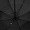 Зонт-трость Dome Double, черный с логотипом