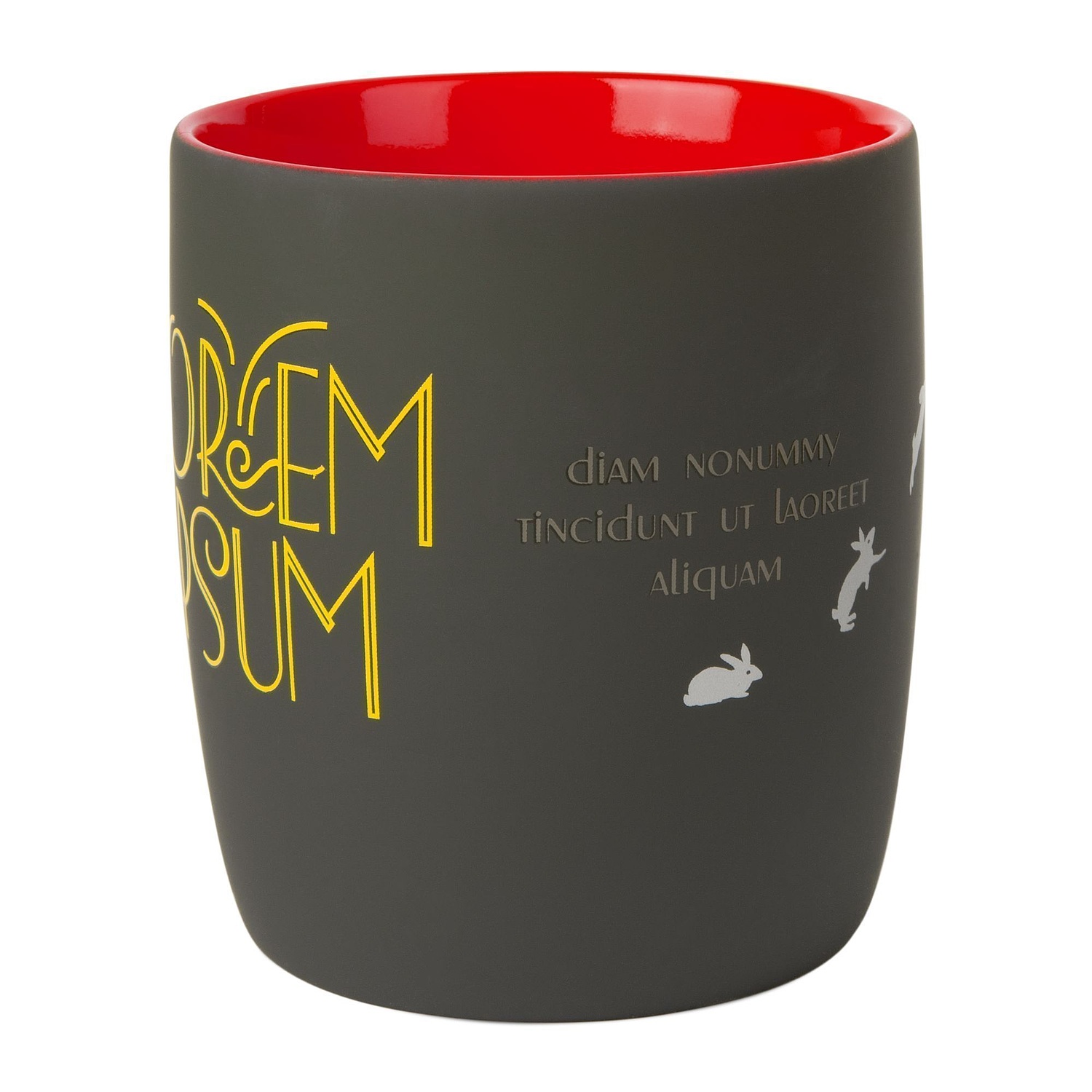 Кружка Surprise Touch с покрытием софт-тач, красная с логотипом