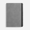 Ежедневник Notera, недатированный, серый с логотипом