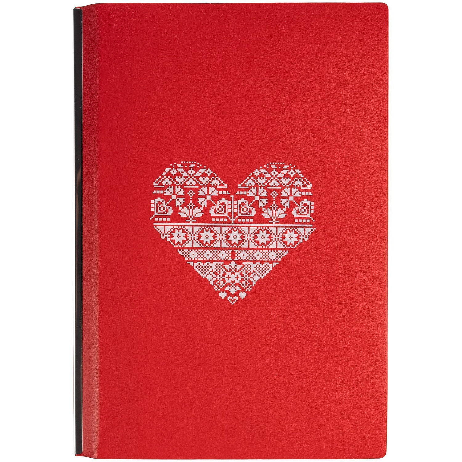 Ежедневник Kroom, недатированный, красный с логотипом