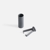 Наконечник для шнурка Nozzle, ver.2, серый с логотипом