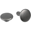 Заклепка Rivet, S, серебристая с логотипом