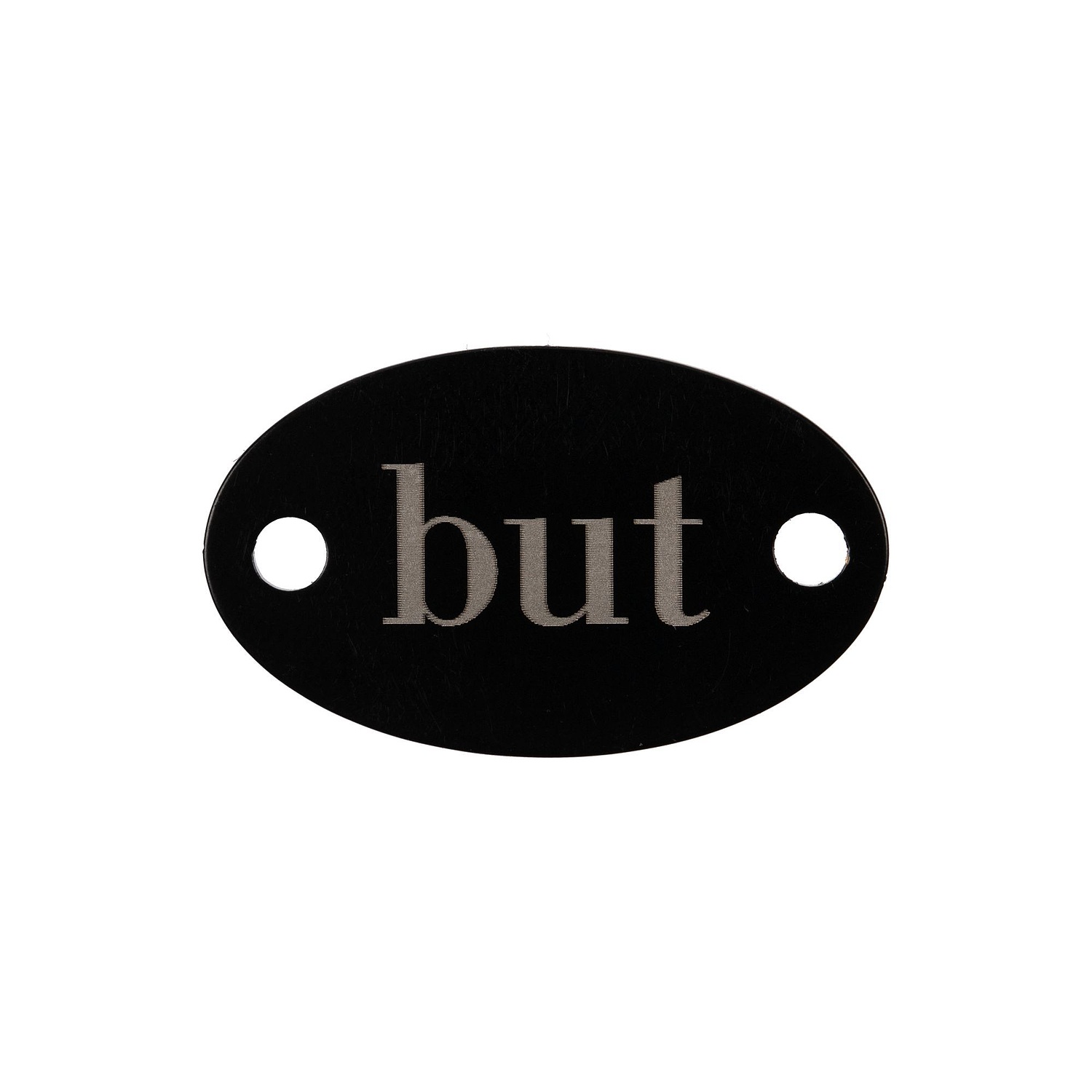 Шильдик металлический Alfa Oval, черный с логотипом