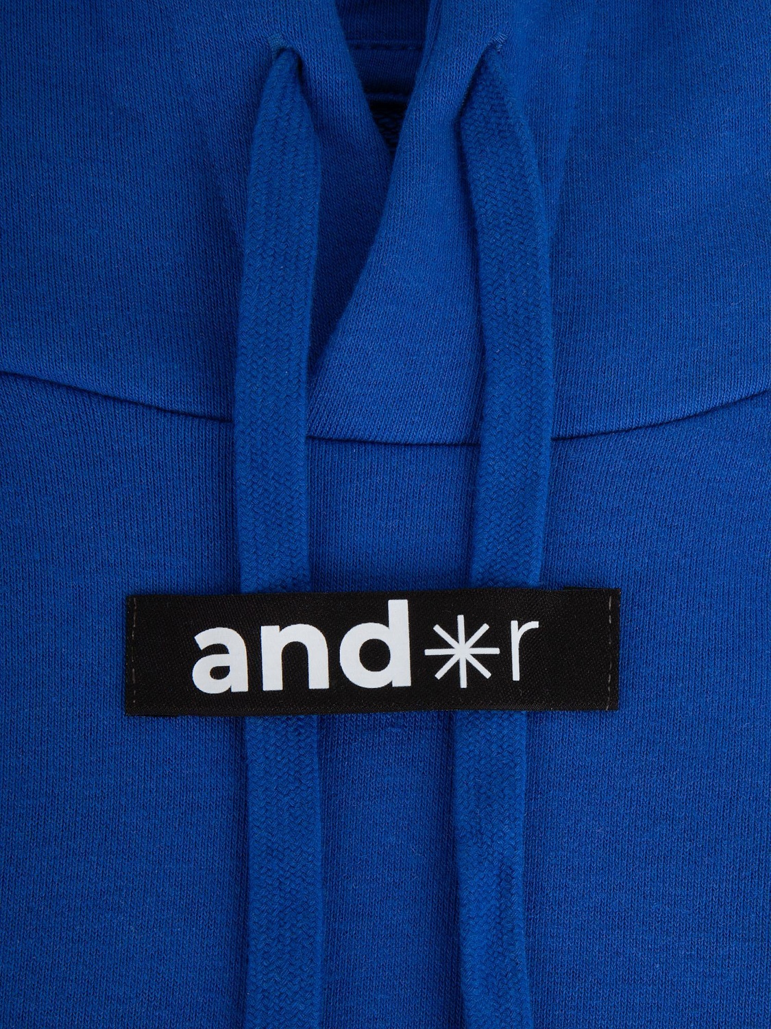 Худи унисекс H2, синее с логотипом