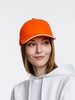 Бейсболка Spiker, оранжевая с белым с логотипом