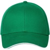 Бейсболка Spiker, зеленая с белым с логотипом