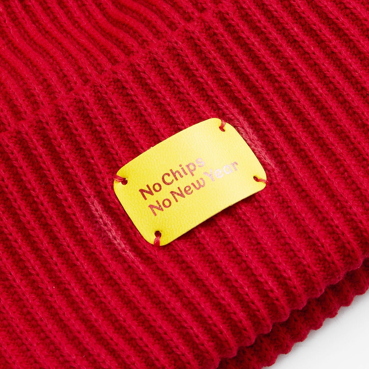 Шапка Franky, красная с логотипом