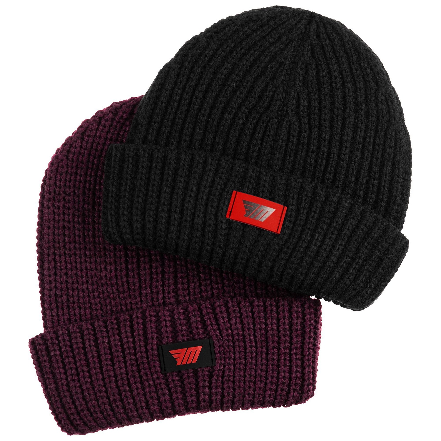 Шапка Nordkyn, бордовая с логотипом