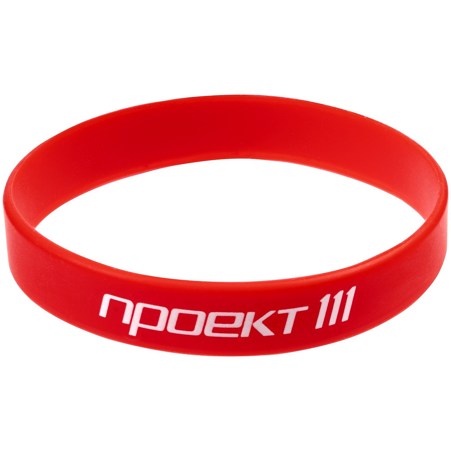 Силиконовый браслет Valley, красный с логотипом