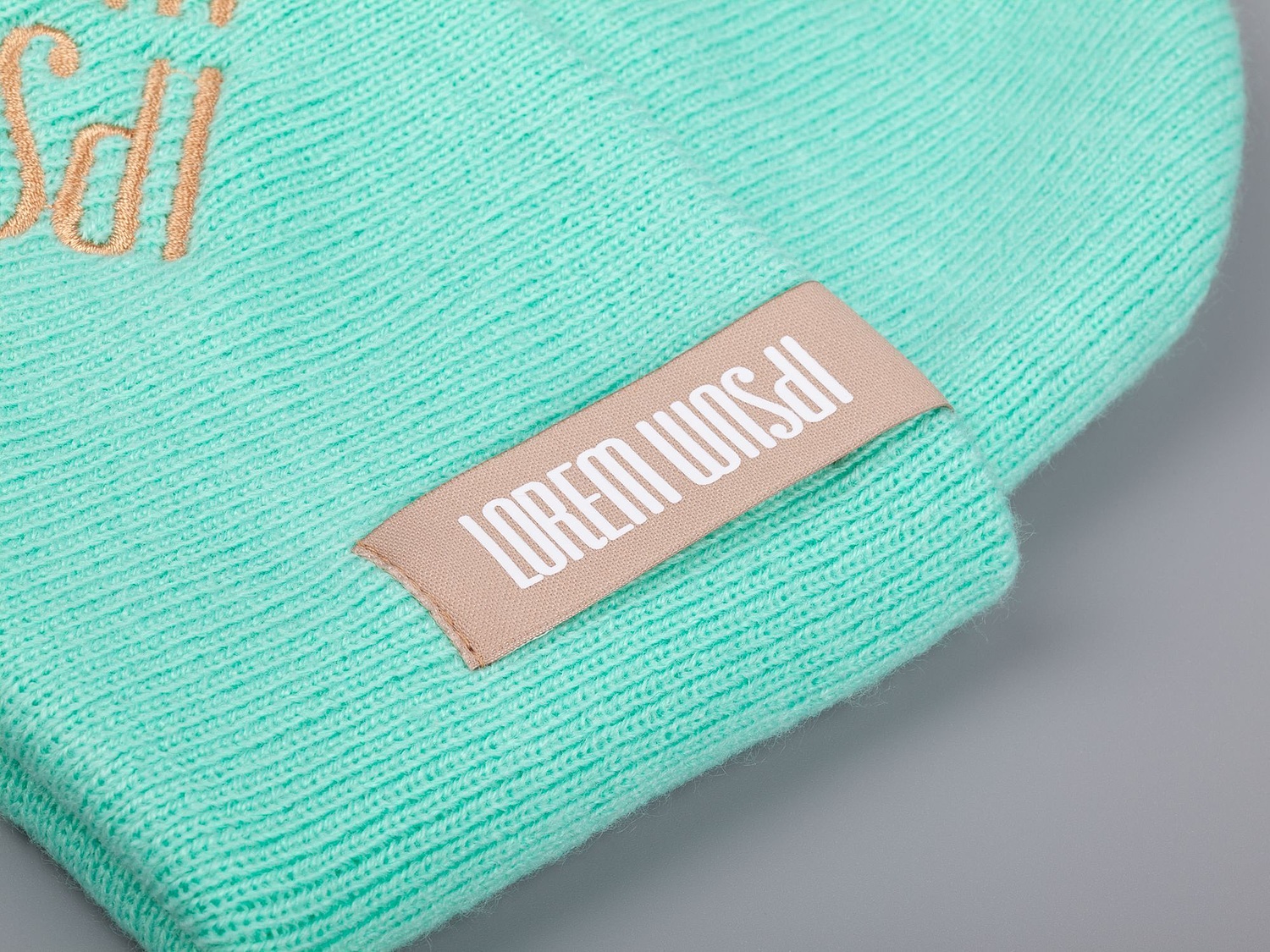 Шапка Urban Flow, зеленая (мятная) с логотипом