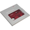 Набор инструментов SwissCard Lite, красный с логотипом