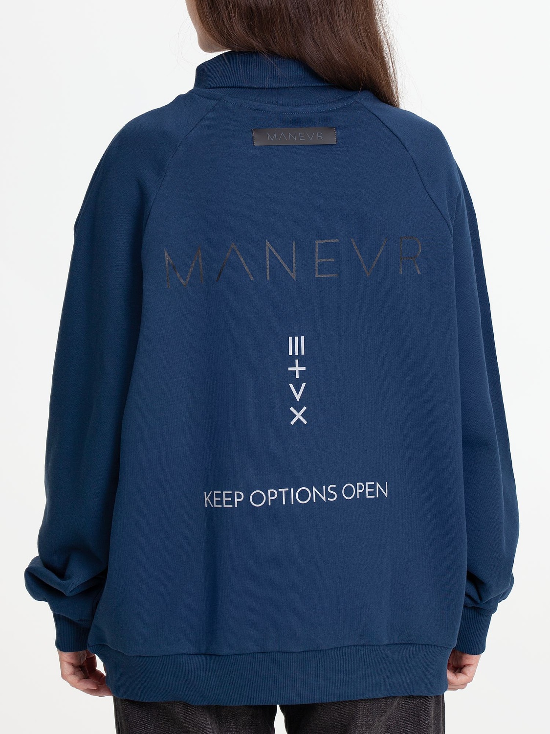 Толстовка унисекс Neofit, темно-синяя с логотипом