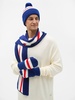 Варежки Winwear, темно-синие (кобальт) с логотипом