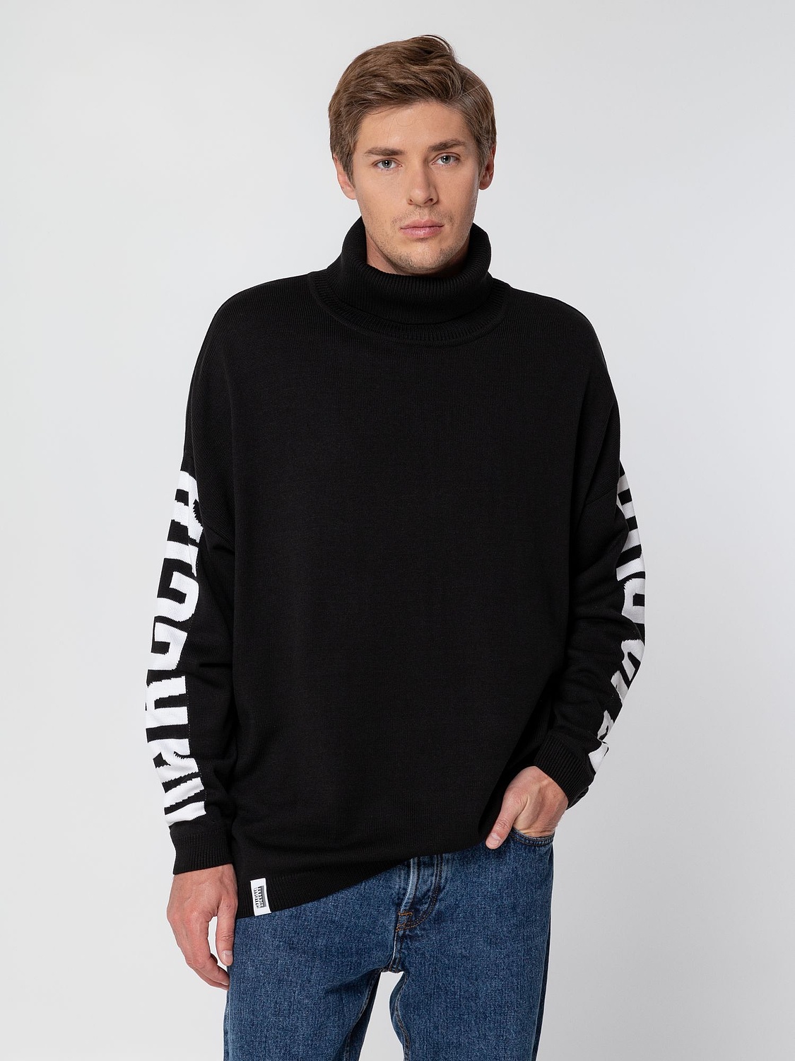 Свитер оверсайз на заказ Tricksy Net, акрил с логотипом