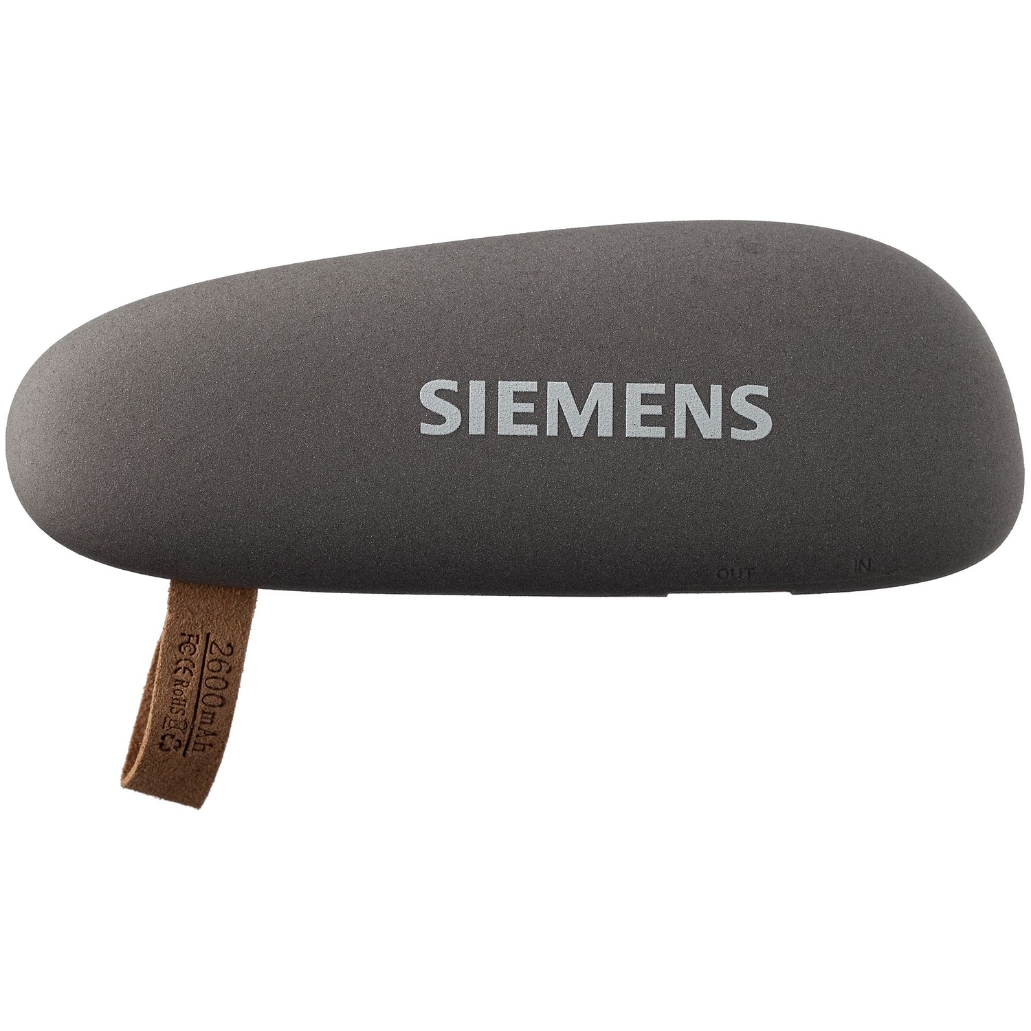 Внешний аккумулятор Pebble 5200 мАч, серый с логотипом