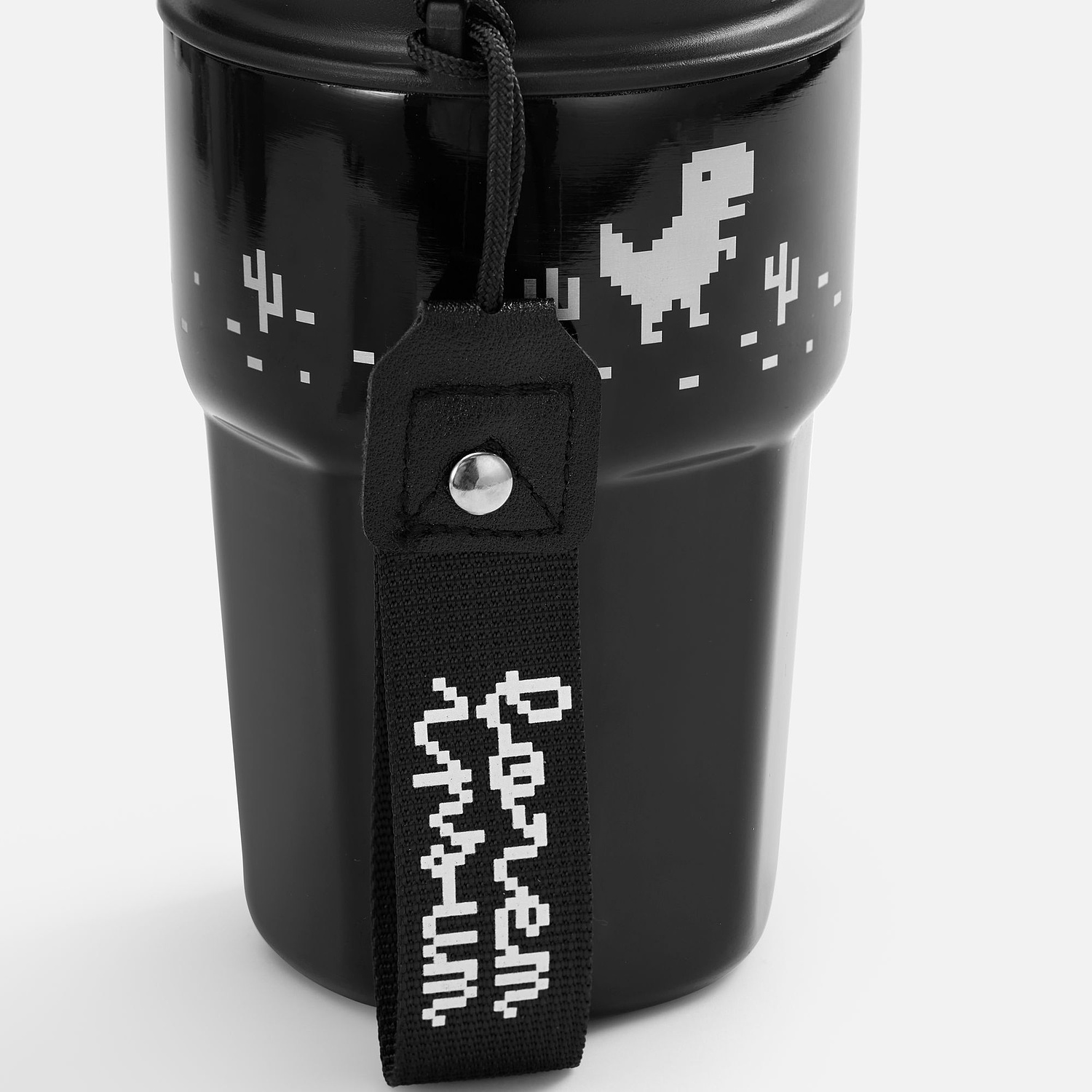Термостакан Freshbrew, черный с логотипом