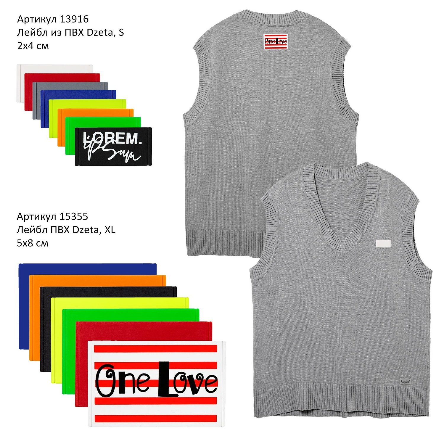 Жилет оверсайз унисекс Tad, светло-серый с логотипом