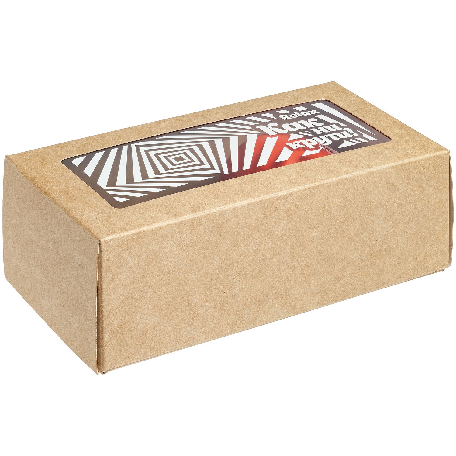 Коробка с окном Vindu, средняя с логотипом