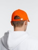 Бейсболка Spiker, оранжевая с белым с логотипом