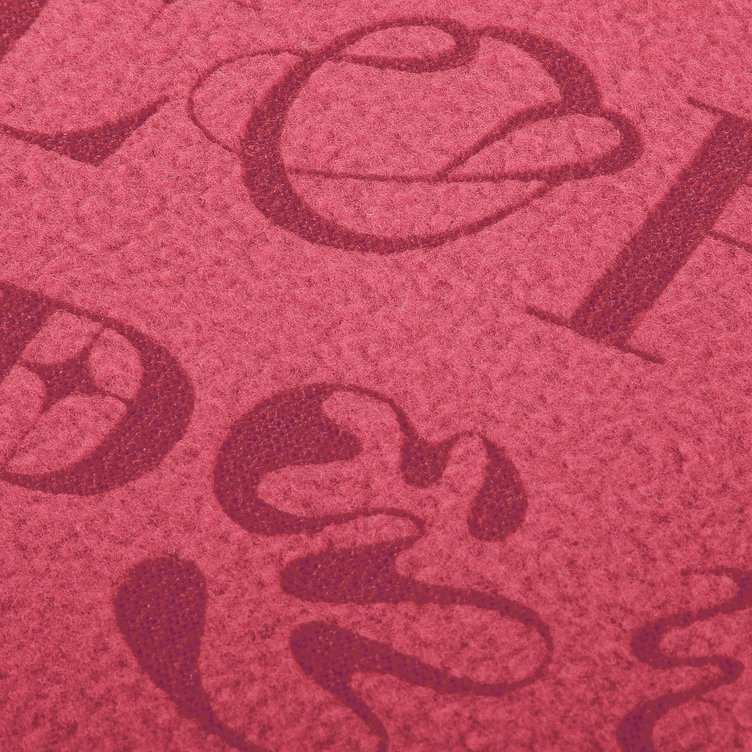 Флисовый плед Warm&Peace, розовый (коралловый) с логотипом